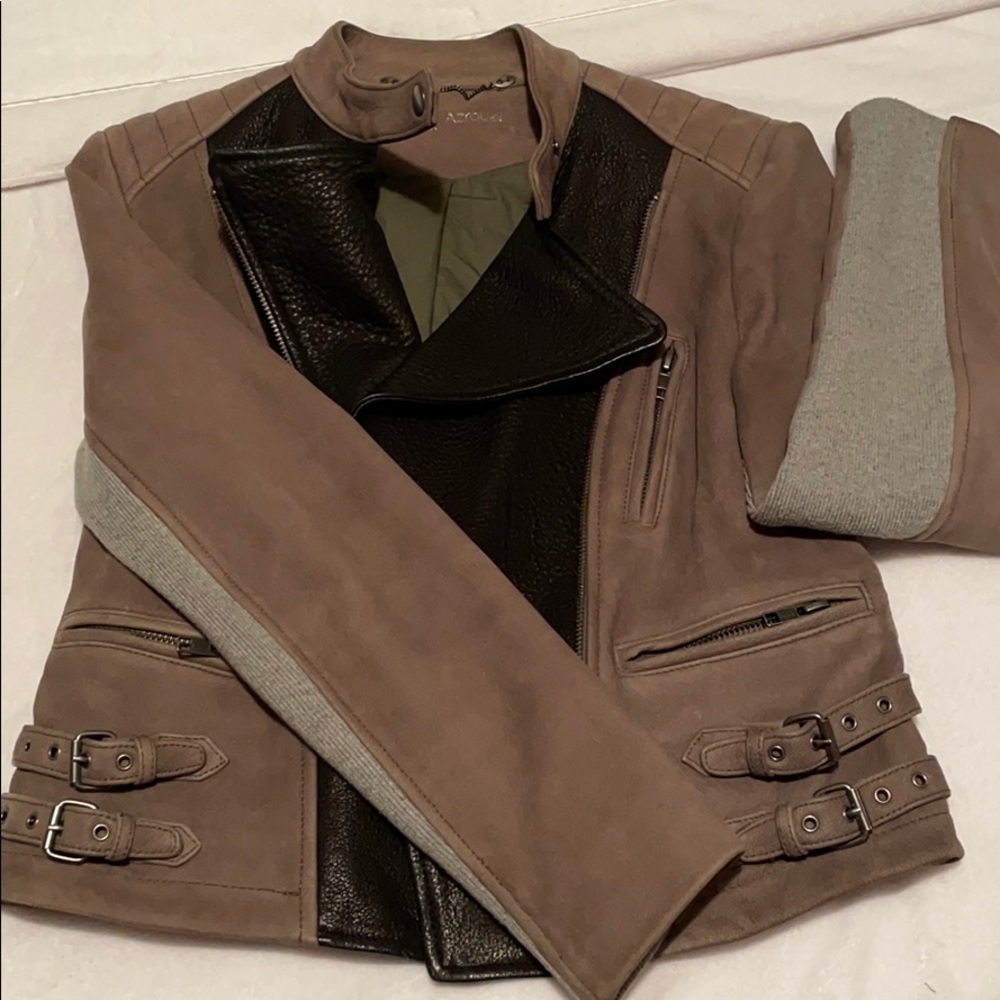 Yigal Azrouel Lamb Leather Moto Jacket - Picture 5 of 7